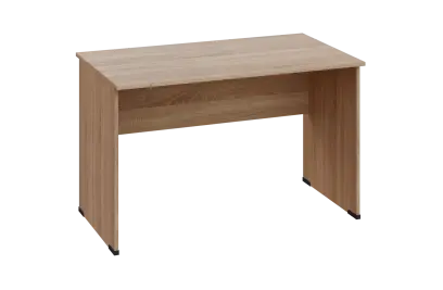 EPL 27 - 12 stůl kancelářský, dřevěná podnož, deska 25 mm, široký 1200 mm, dub bardolino